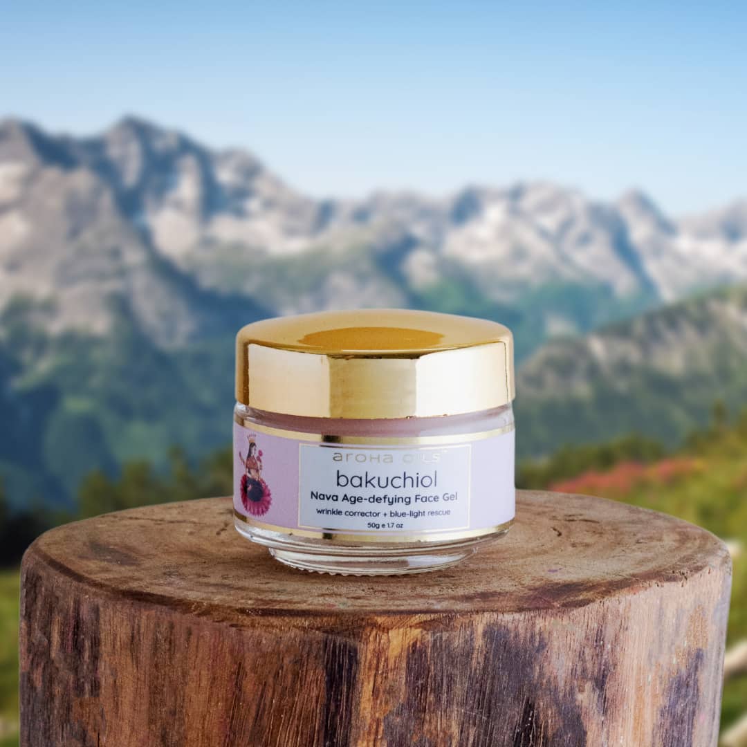 Bakuchiol Nava Age-Defying Face Gel Moisturizer – Aroha Oils